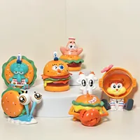 Sponge Baby Octopus Cute Cartoon Character Gift Food Delicious Crab Burger Display Piece Wholesale For Motorcycle Fans