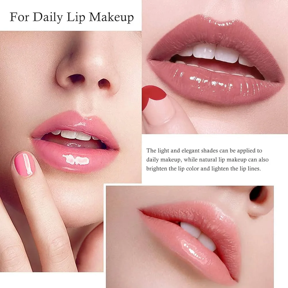 Korean Plumping Moisturizing Glossy Tinted Lip Oil Gloss Glow Shiny Bright Clear Original Tint Color Shade Cute Kit Wholesale