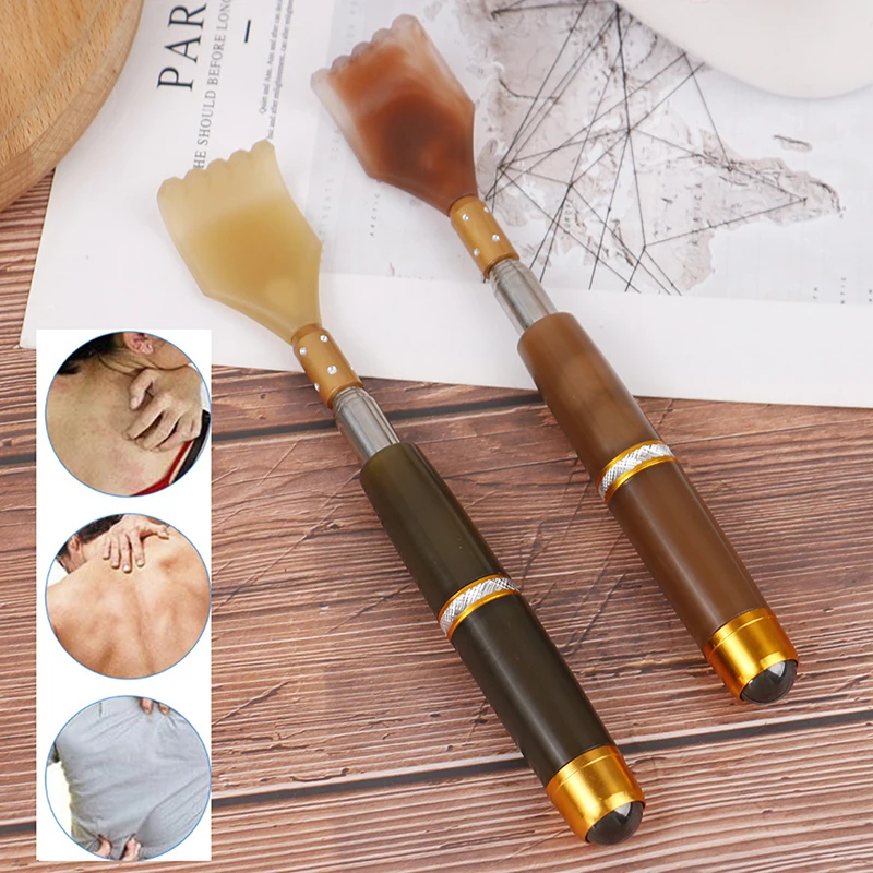 1 Pc Extendable Magnetic Ball Hackle Back Scratcher With Magnet Telescopic Scratching Backscratcher Massager Back Scraper