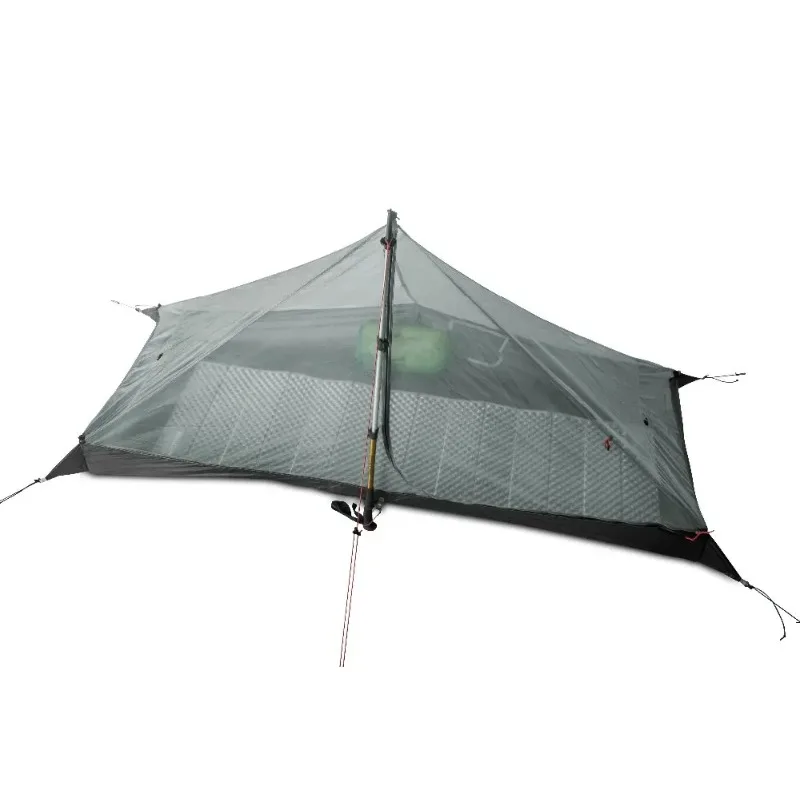 FLAME'S CREED Lanshan 1 pessoa Oudoor Ultraleve Tenda de acampamento Único Homem 3 Temporadas Profissional 15D Silnylon Rodless Tenda