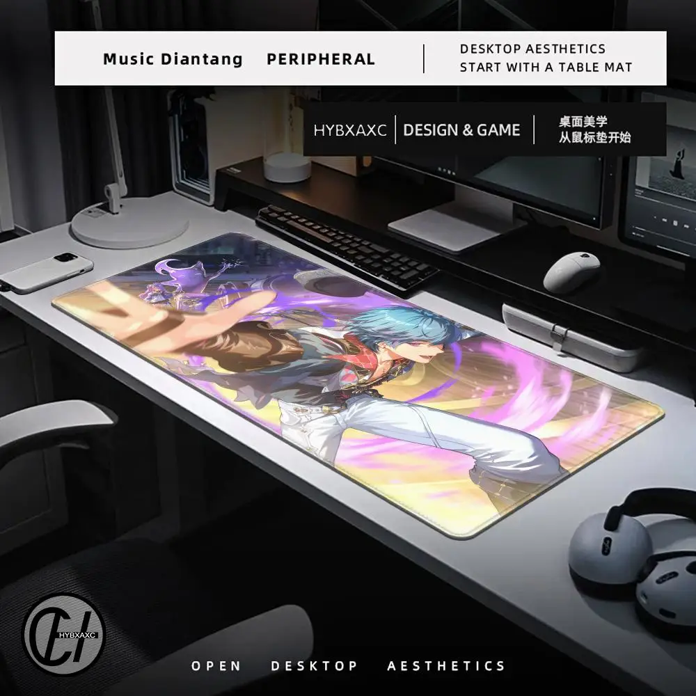 Wuthering Waves Mouse Pad Laptop Desk Mouse Mat PC Anime Man Brant Keyboard Pad Computer Gaming Accessories Mousepad Table Mat