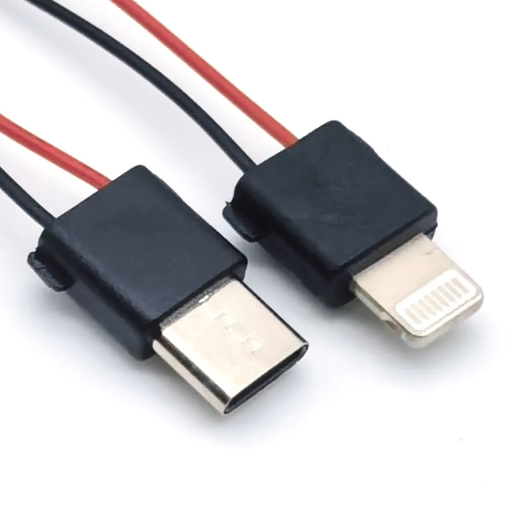 1pcs Type-C Solder Type IOS USB Male Plug For iPhone Type-C With Chip Board Connector DIY Charging Line Plug Cable Adapter Parts