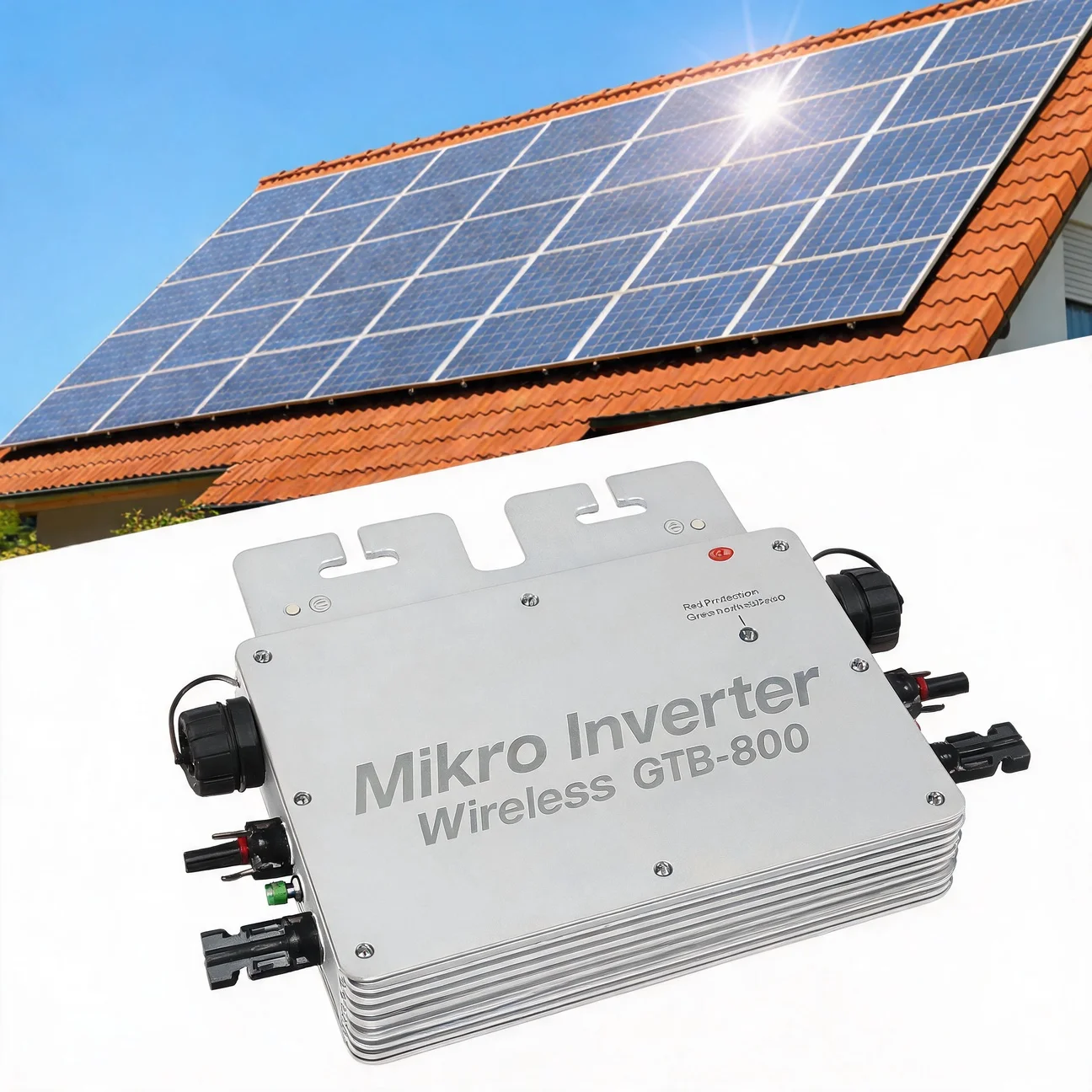 Grid-Tied Micro Inverter WIFI Mobile Phone Control 800W Solar Microinverter for Balcony Home Plug Play PV System 110V/220V