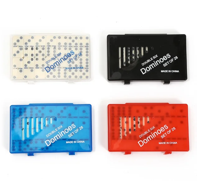 

Набор домино Double Six из 28 фишек, портативная настольная игра для детей и взрослых, веселая игрушка для отдыха и путешествий, для семьи, друзей и вечеринок