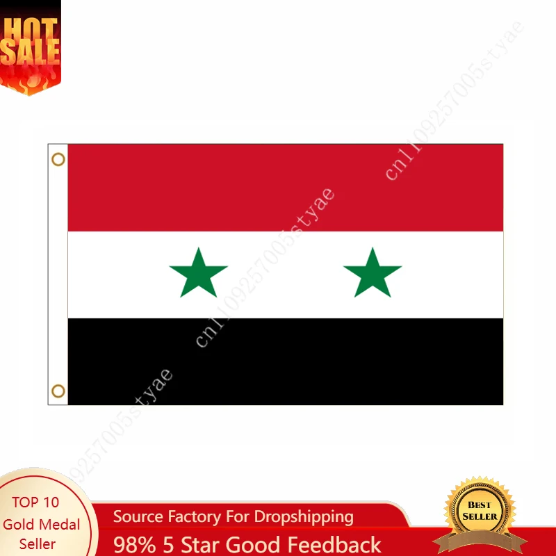 

Syrian Flag Syrian National Flags Wall decoration Sign Banner Poster For Outdoor indoor 90x150cm The Syrian Arab Republic Natio