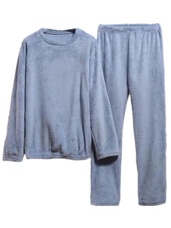 Coralline Fce Spwear Set Femmes Nouvelle Fée Pantalon Chaud Maison Loisirs Costume Hommes Lâche Fce Paresseux Tenue Taille Haute Strai...