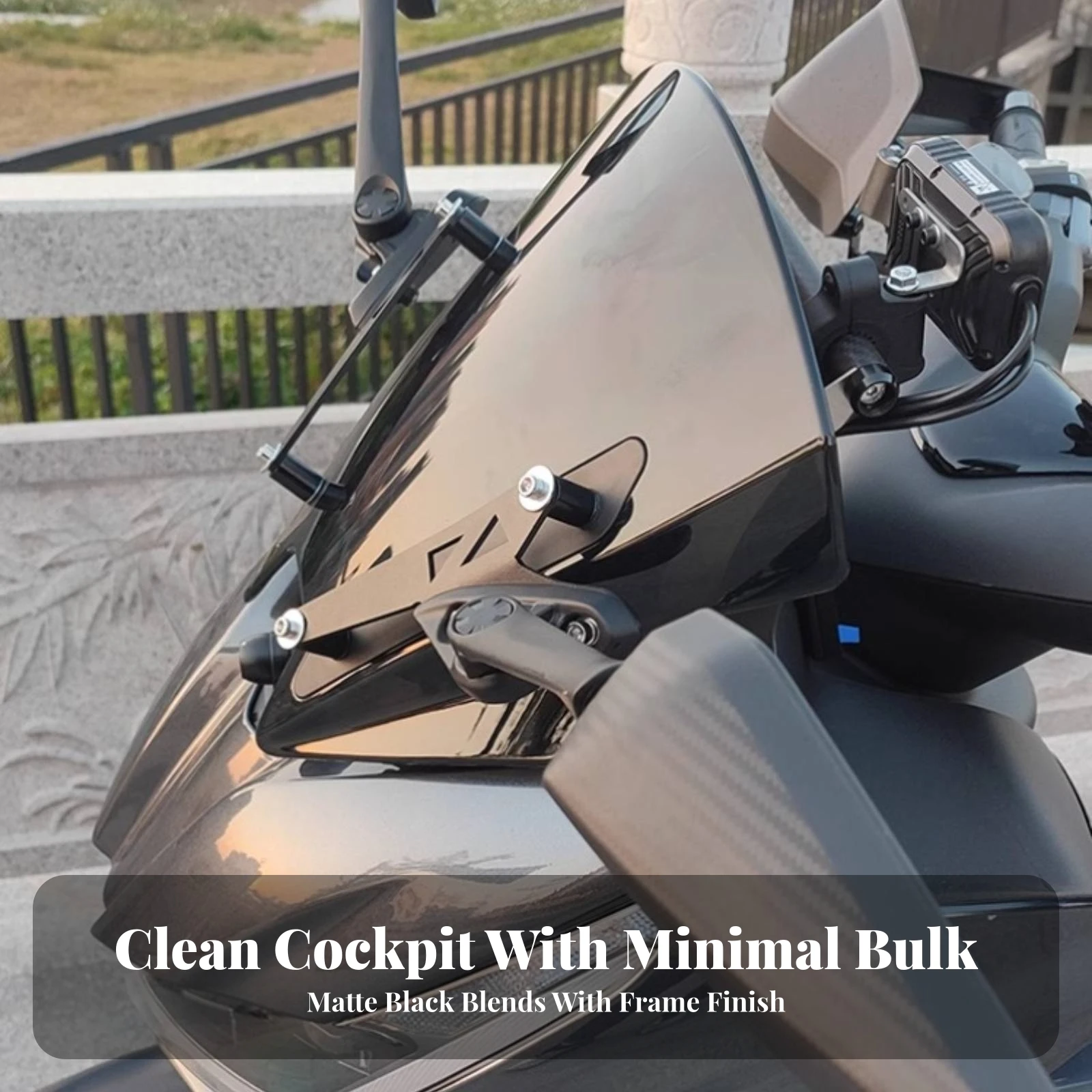 Mirror Relocation Bracket Easy to Install Mirror Relocation Kit Adapter Sleek Stable for Zontes 350D Owners