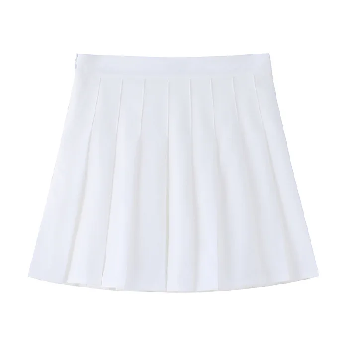 JK Uniform Skirt with Pants and Zipper and Buttons, Versatile Short Skirt, Hot Spring and Summer, 2024