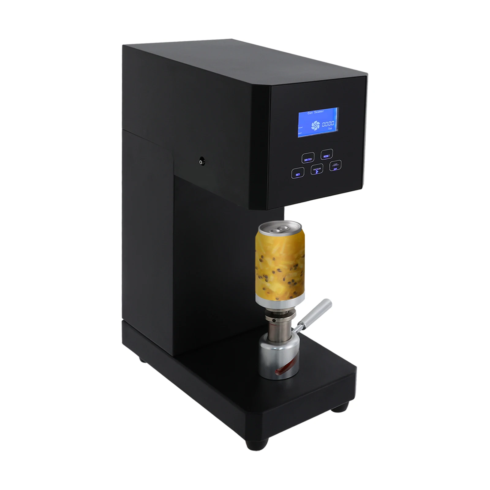 

370W Beverage Seal Machine with LED Screen Display,Cans Sealer (Size 8.3*16*23.6in) for 330/500/650ml for Milk Tea Drink Bottle