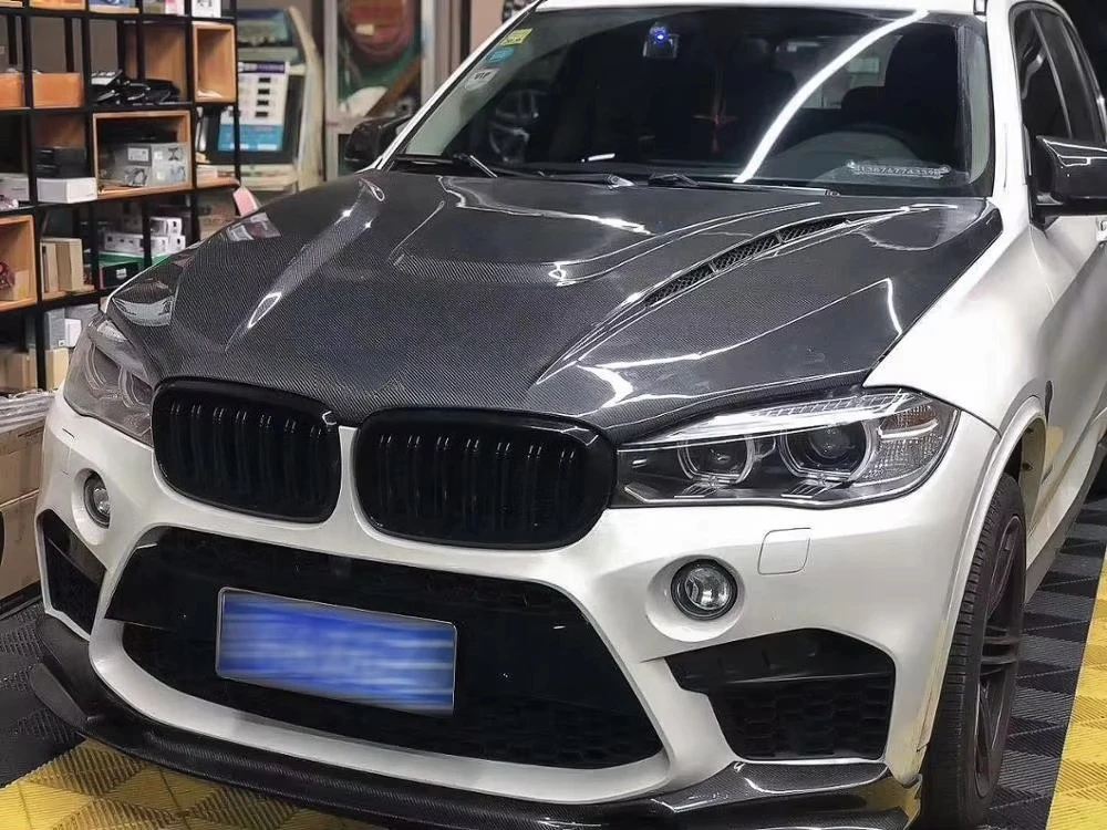 Per X5 F15 Cambia in cappe motore con copertura Haman in fibra di carbonio
