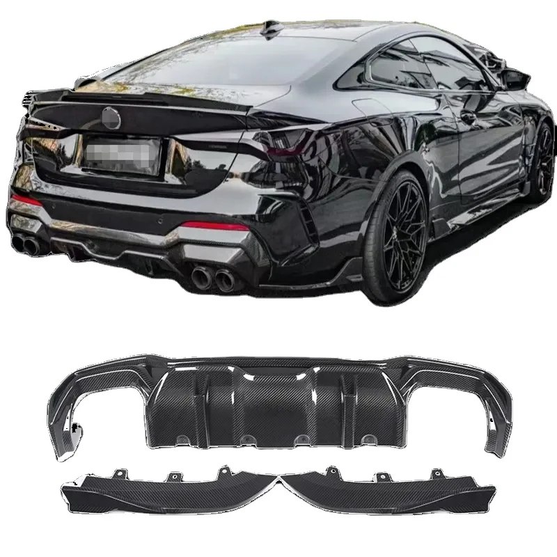 

High Quality Dry Carbon Fiber Rear Bumper Lip Spoiler Diffuser for BMW G22 G23 Coupe 2021+ SQ Style Rear Diffuser