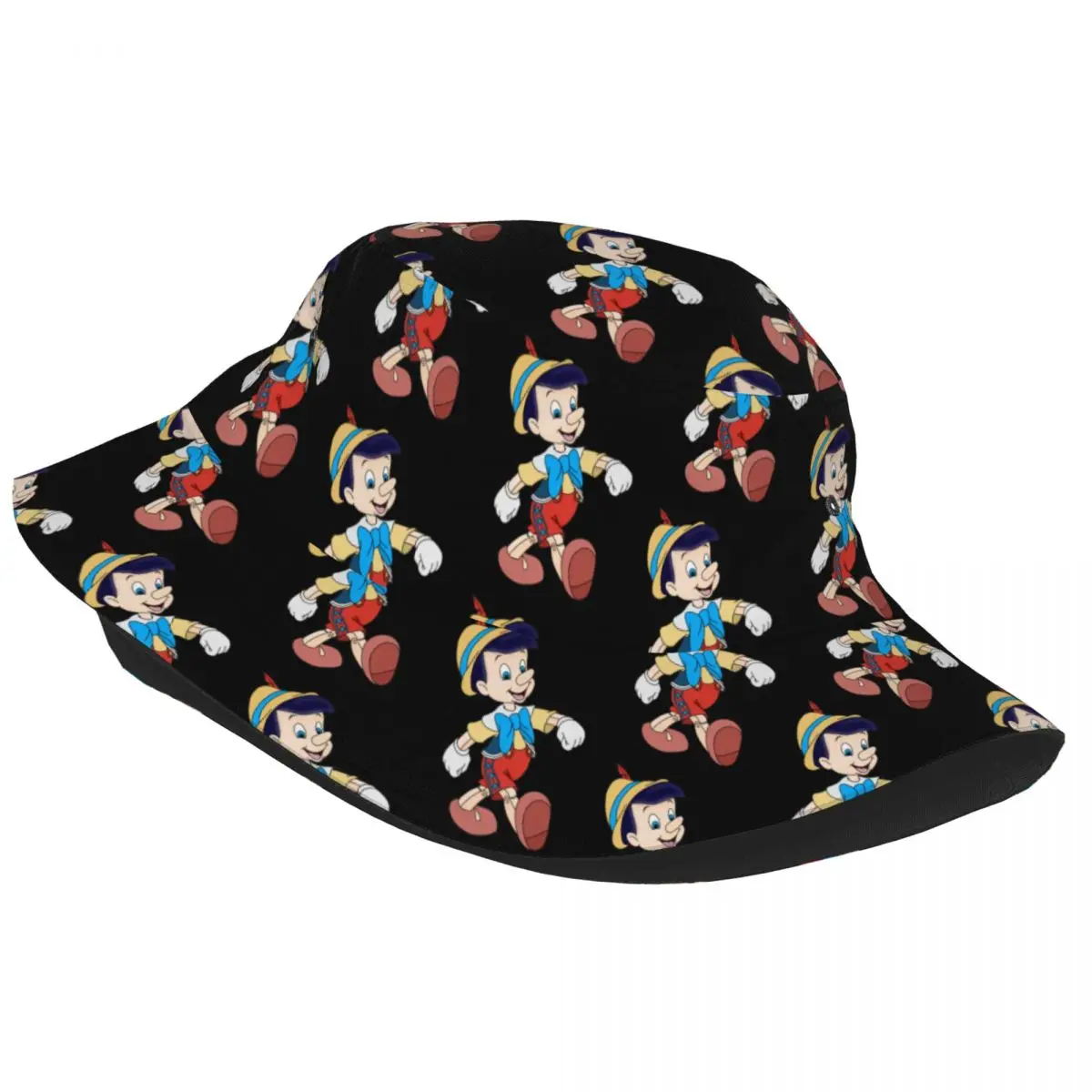 Pinocchio Beauty And The Beast Bucket Hats Summer Beach Hatwear Merch Fishing Hat for Outdoor Girl Bob Hat Lightweight