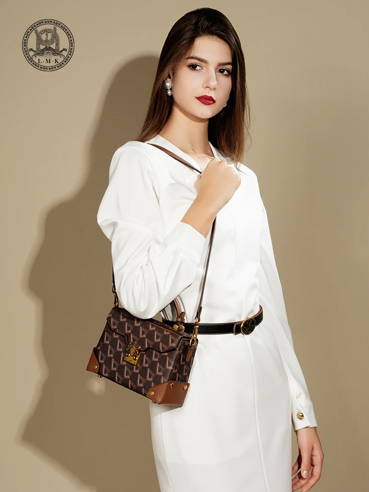 

Designer bags luxury LMK retro brown tote bag women bag