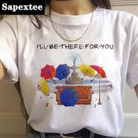 Friends TV Show Harajuku T-shirt Lady Ullzang Cartoon Print T-shirt Casual 90s Graphic T-shirt Best Friends Top Tee Female