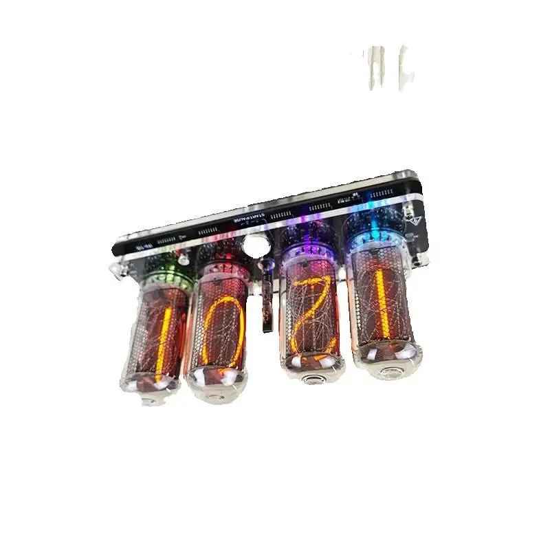 4-Position IN18 Glow Clock, Glow Tube Clock IN-18 Four Tubes Nixie Clock