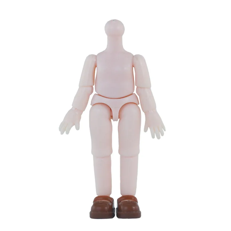 11cm OB11 Doll Body Jointed Small Doll DIY White Naked Nude Body For 1/12 BJD Doll Toy Girl Gifts Makeup