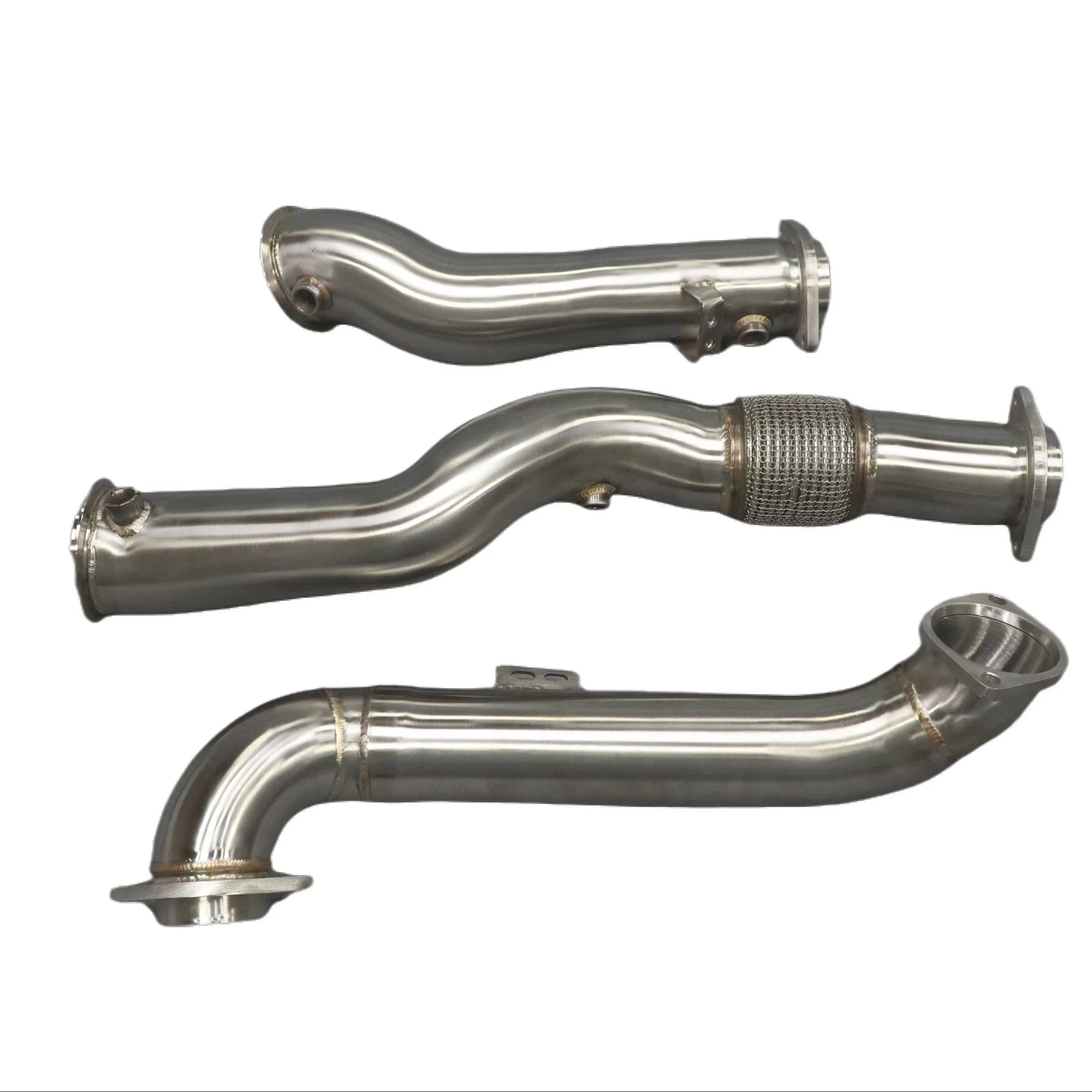 For  M3 M4 G80 G82 Exhaust Downpipes New 3.0T S58B30A Shield Exhaust Straight Header System Tuning Performance Accessory