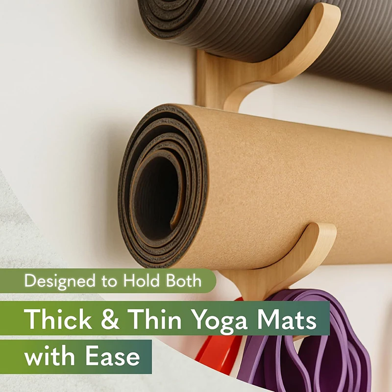 Tapis de yoga en bois