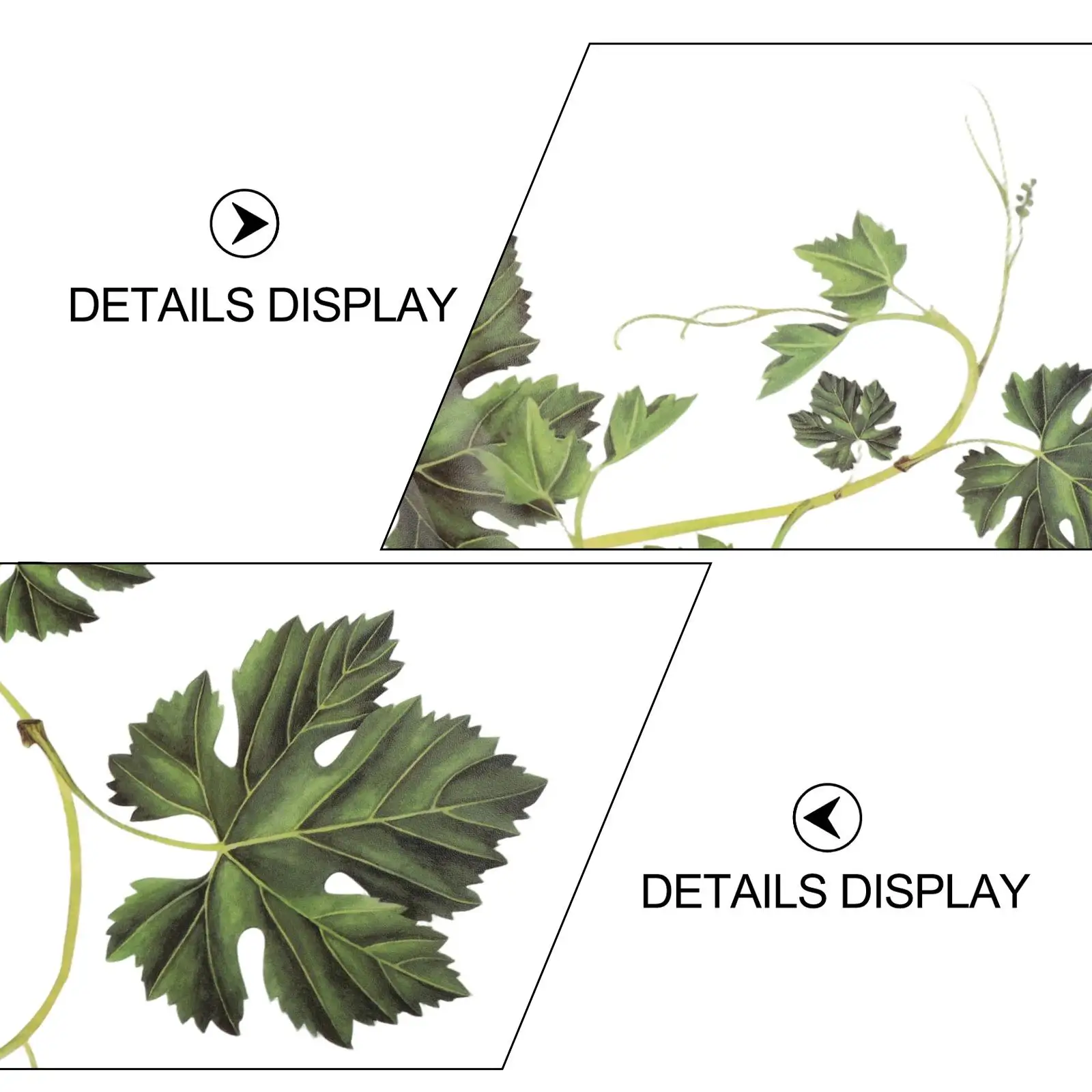 Furniture Wall Sticker Green Leaf Ornament Accessory Decoration Elements Parts Suitable Supply Useful Brand New