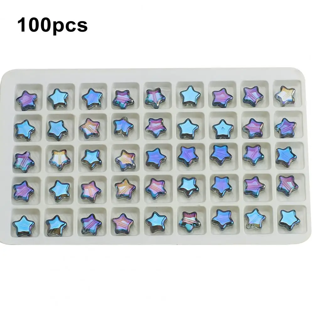 Wysokiej szkło wysokiej jakości gwiazda koralik do rękodzieła Diy gwiazdka gwiazda koralik biżuteria z koralików dostarcza kolorowe szklane gwiazda koralik s wszechstronne tworzenie biżuterii Diy