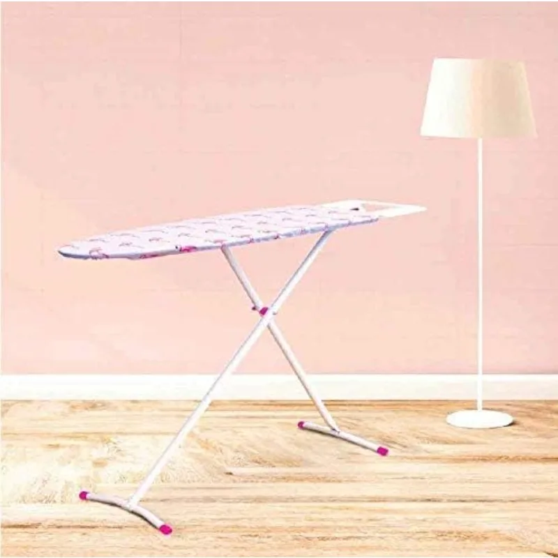 Ironing Board Made in Europe, Adjustable Height, Deluxe, 4-Leg, + Extra Cover, Easy Storage