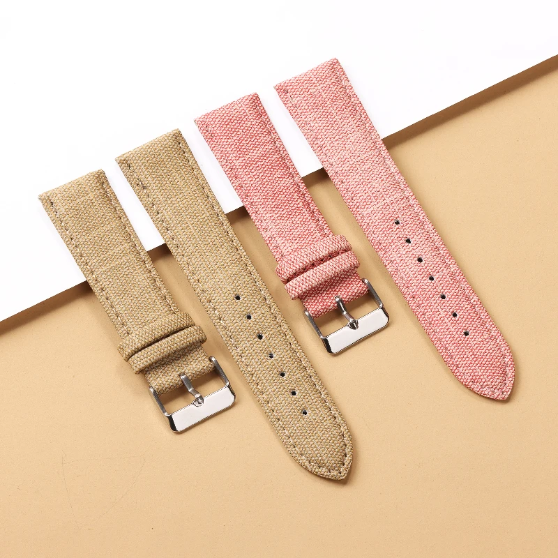 10mm 12mm 14mm 16mm 18mm 20mm 22mm Denim Pattern Watch Strap Soft WatchBand for Men Women Universal Bracelet Watch Accessories