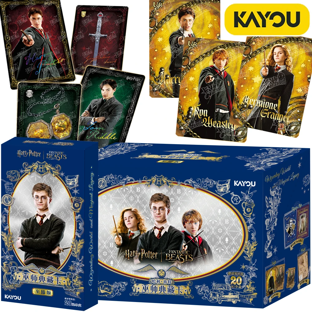 

Genuine KAYOU Harry Potter Collection Cards American Classic Fantasy Movie Personality Unique Design Character Cards Child Gift