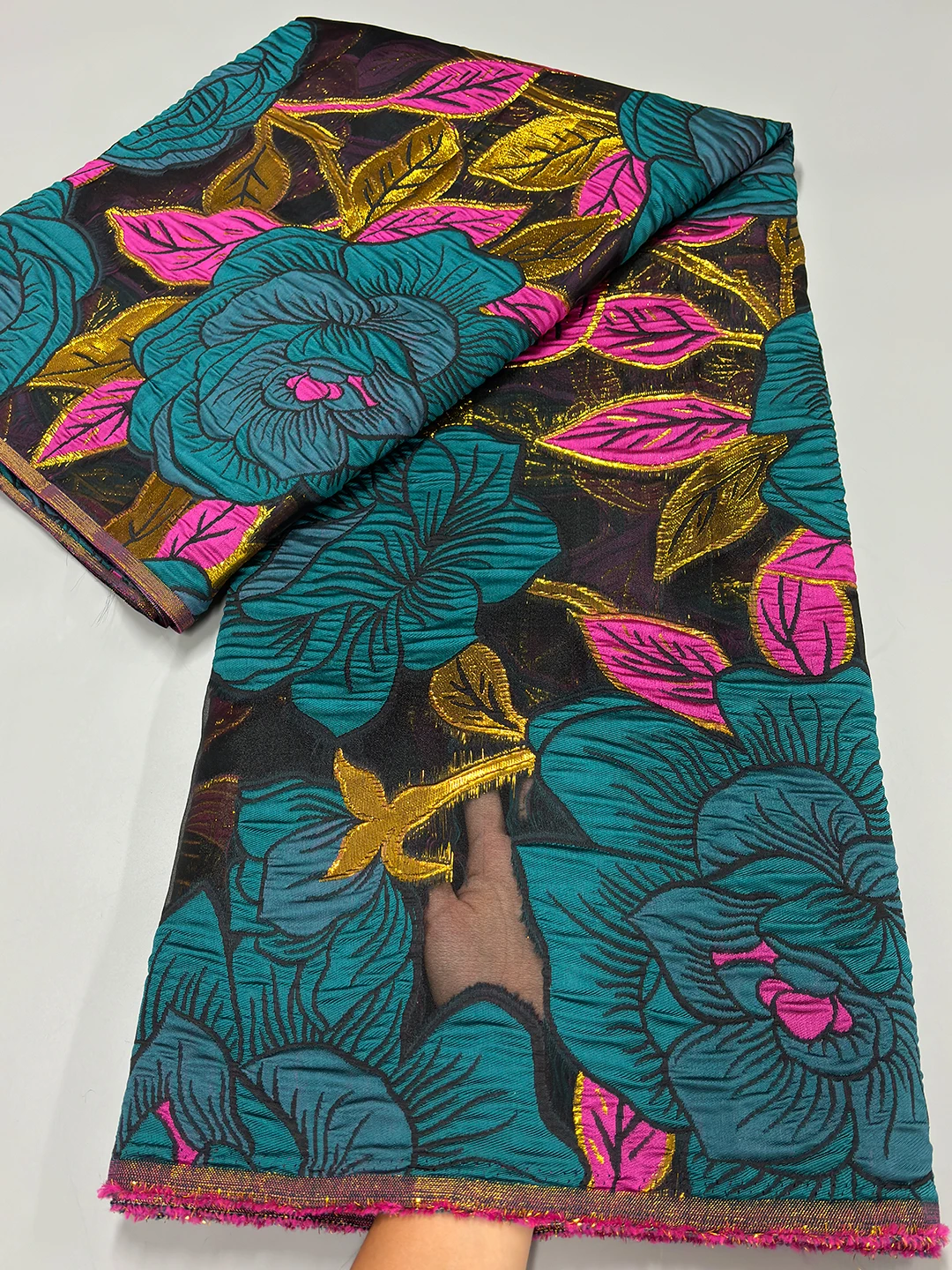 

Африканская французская парча, кружевная ткань, 2025 г., высокое качество, органза, 5 ярдов, позолота, нигерийская жаккардовая кружевная ткань, элегантное платье для женщин