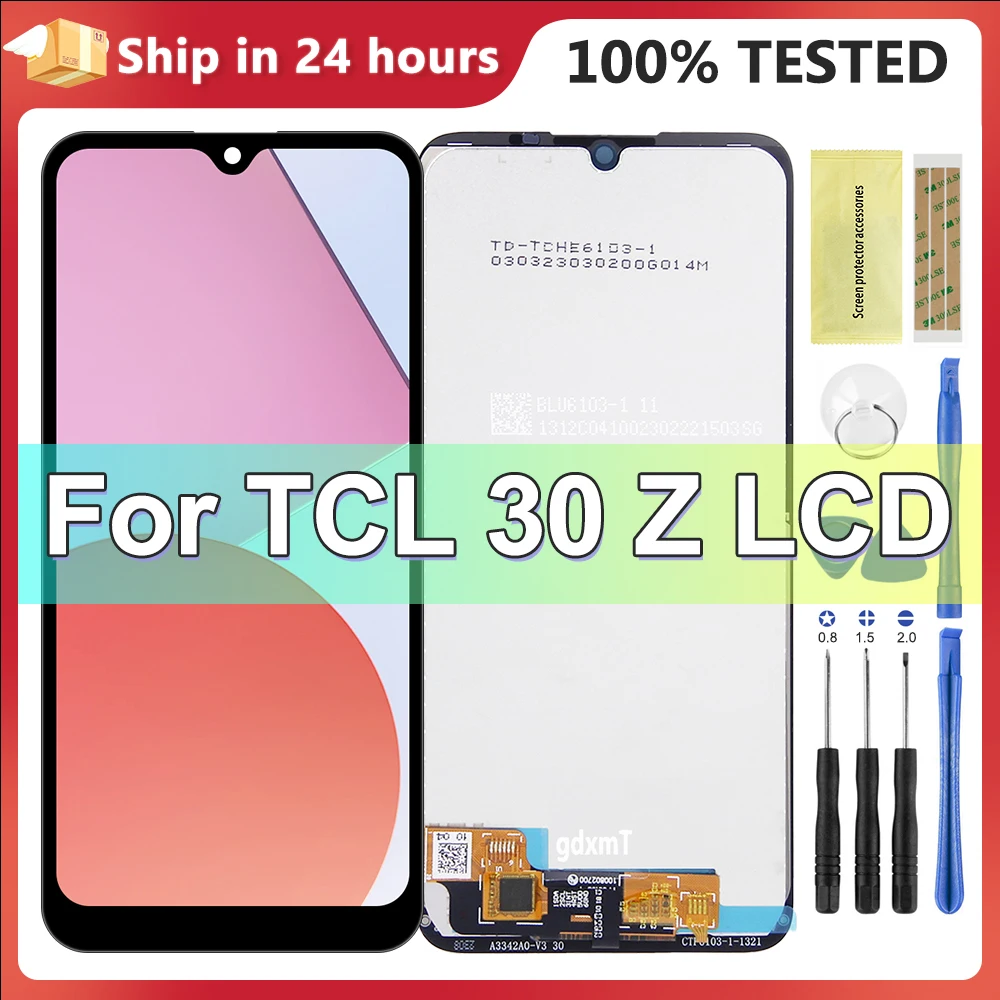 

6,1 "OEM для TCL 30 LE 30 Z T602DL 4188C ЖК-дисплей с сенсорным преобразователем в сборе, ремонт экрана телефона TCL 30Z 30 LE, детали ЖК-дисплея