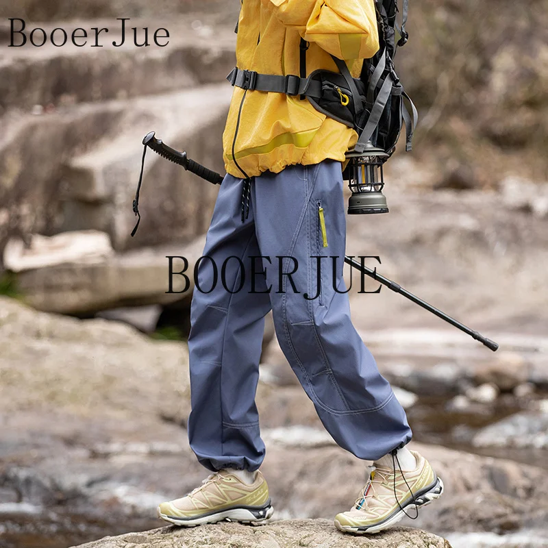 

Sports Running Cycling Waterproof Cargo Pants Men Tactical Trousers Outdoor Mountaineering Hiking Work Casual Streetwear Joggers