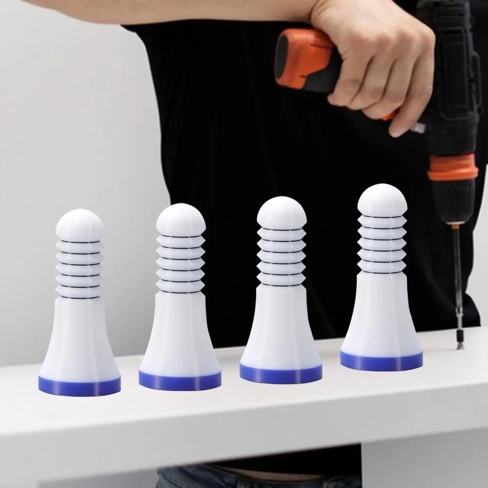 

4Pcs Ceramic Tile Leveling System Construction Tool, Flooring Wall Level, Laying Level Wedges, Tile Leveler Adjuster