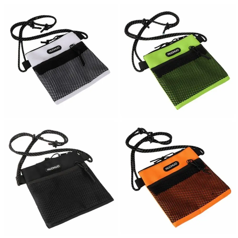 Borsa per messaggi piccola con lettera Oxford Borsa a tracolla di grande capacità Borsa a tracolla in rete Stile Ins Borsa per telefono semplice stile tailandese da viaggio