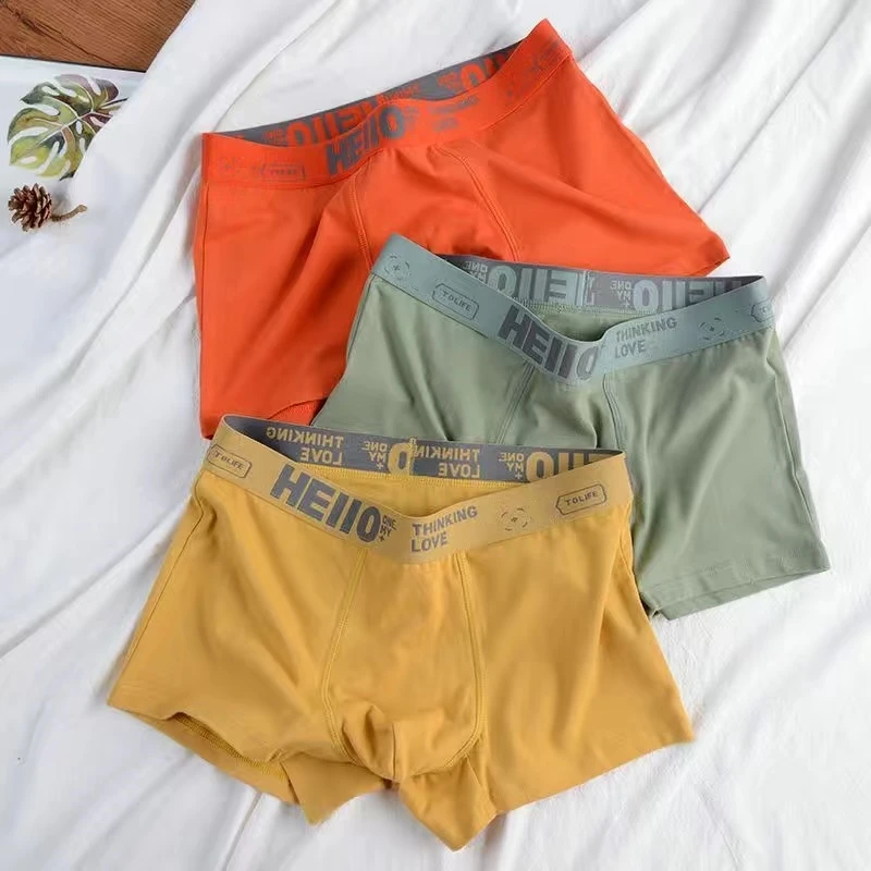 Shorts boxer de algodão para homens, calcinhas masculinas, cuecas sexy, roupas íntimas respiráveis, tamanho grande, L a 7XL