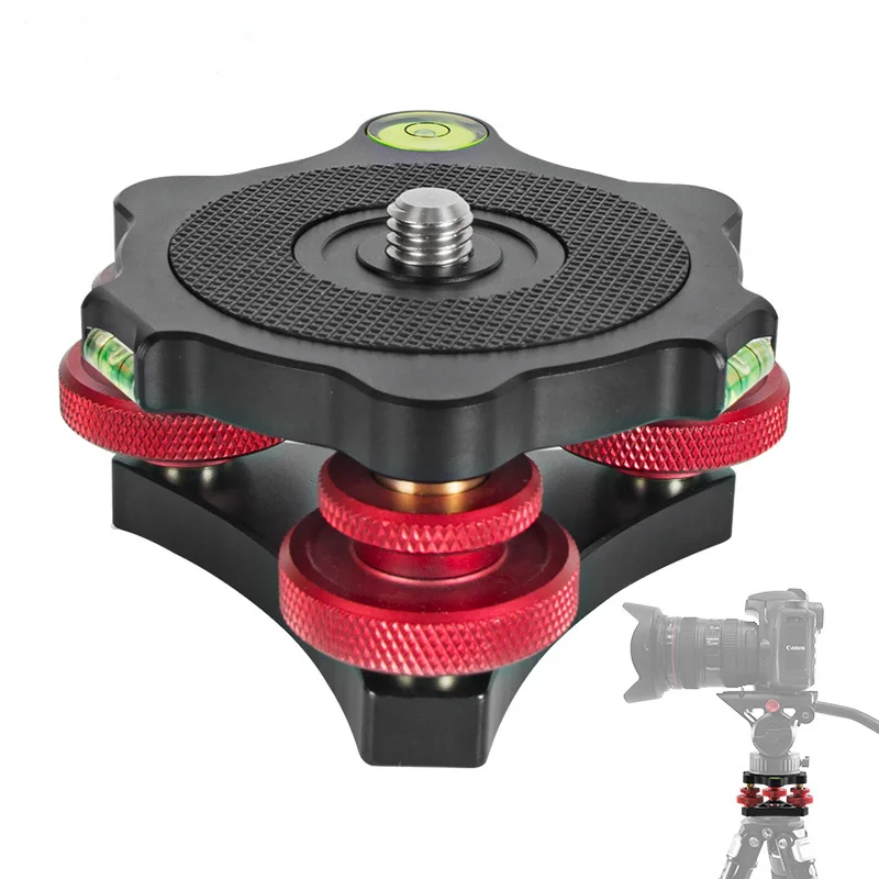 Tripod Head Speedy Leveling Base Horizontal Adjustment Base FOR Canon Nikon DSLR Camera Tripod and Monopod