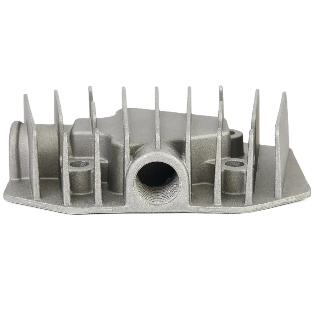 Pneumatic Compressor Cylinder Head with G1/2in Thread Cast Aluminum Cooling Solution for Efficient Heat Dissipation