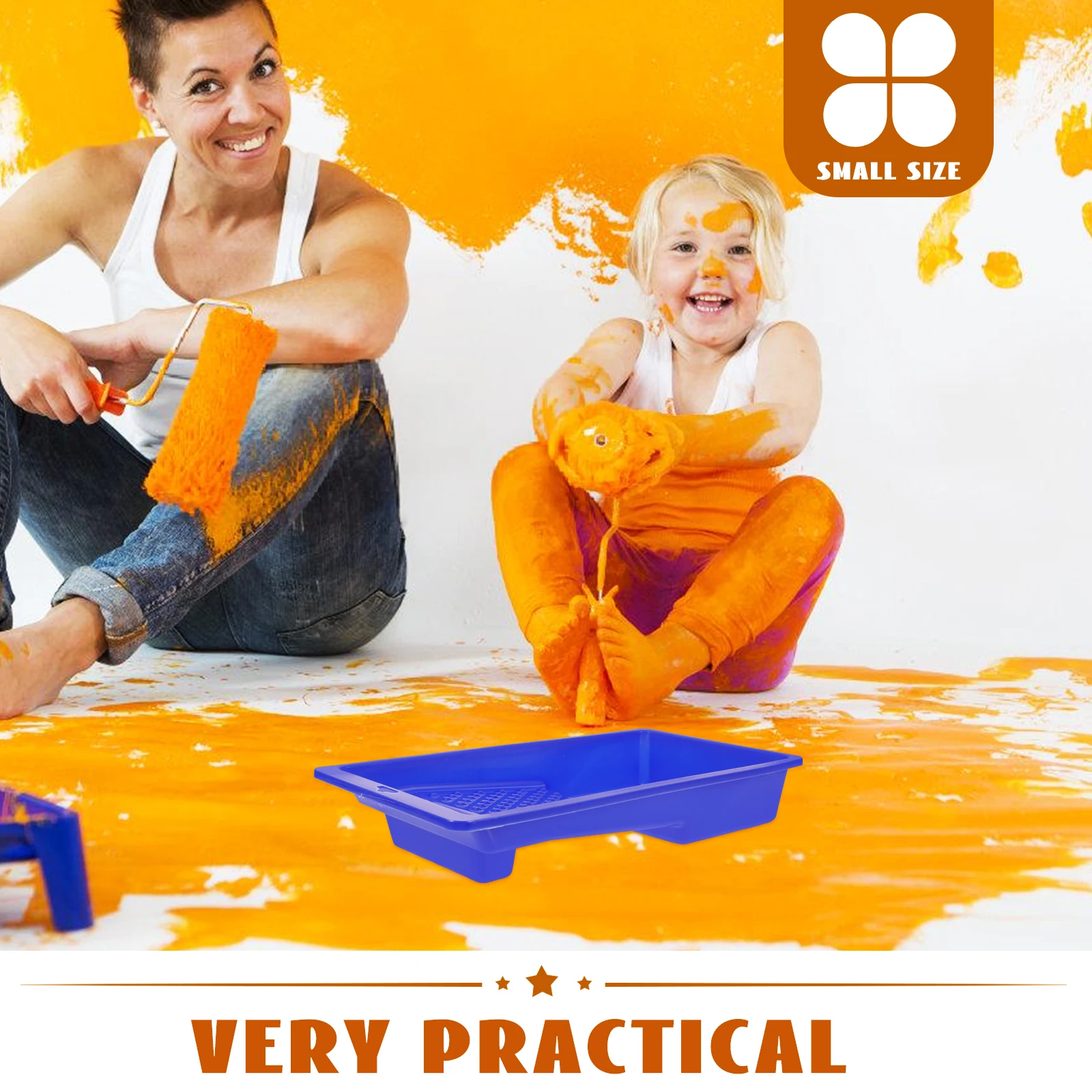 

Color Mixing Tray 1pc Plastic Paint Holder for Wall Painting Tools Durable Lightweight Paint Storage Tray 28.5x15x5cm