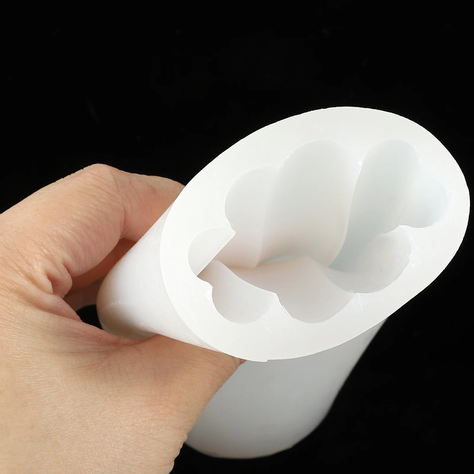 

1Pcs Four Leaf Clover Candle Mold Silicone Molds Flower Shaped Candle Making Mold DIY Scented Candle Mold Craft Silicone Mold