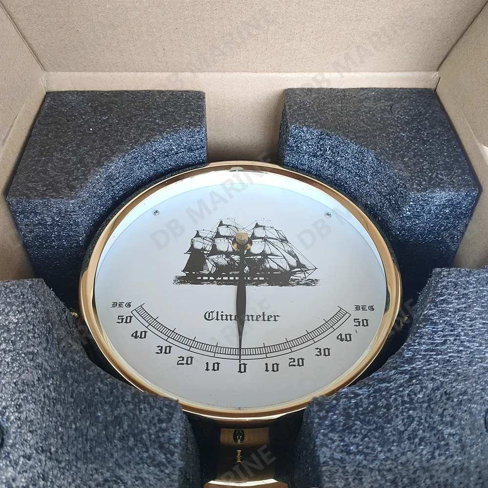 370241 High Precision Dial Type Marine Brass Clinometer 180mm