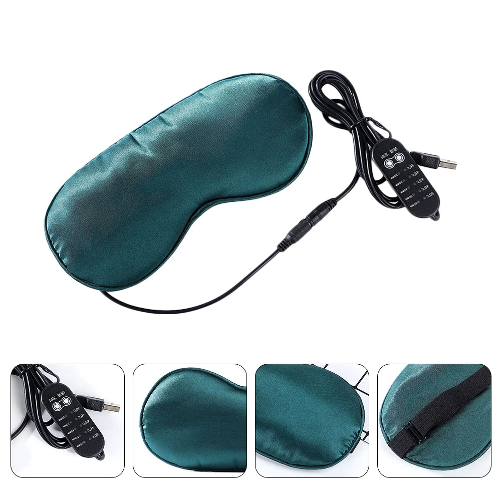 USB Moxa Eye Mask Sleep Blindfold Temp Control Steam Heated Patches Massager Temperature Electric Warm