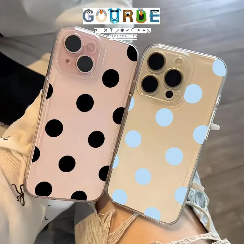 

Gourde Simple Polka Dots Pattern Phone Case for Iphone 16 15 14 12 13 11 Pro Max Ip 7 8 Plus Iphon X Xs Xr Xs Max