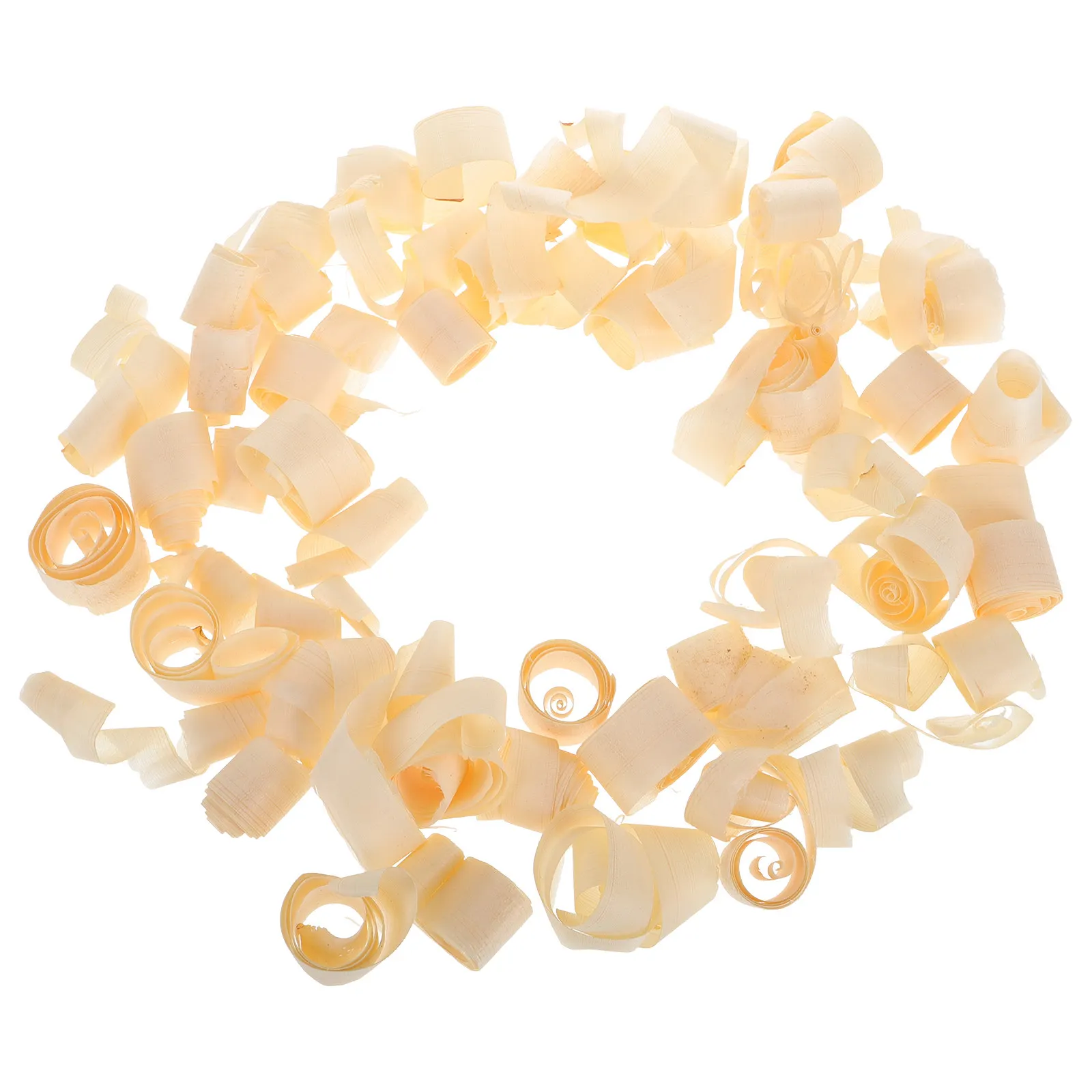 20Pcs Wooden Carpentry Shavings Uncolored Handmade Wood Shredded Filler DIY Projects Box Decorative Crinkle Wood Embellishments