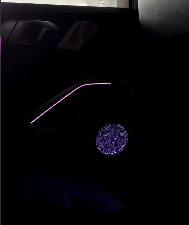 ICarsin Upgrade RGB 64 Colors LED Car Interior Ambient Lighting for  X6 G06 Speaker Cover Parts Decoration Accessories