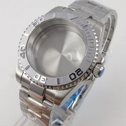 40mm Watch Case for NH34 NH35 NH36 NH38 Miyota8215 ETA2836 2824 PT5000 DG2813 20BAR Sapphire Glass 316L Bracelet Ceramic Bezel