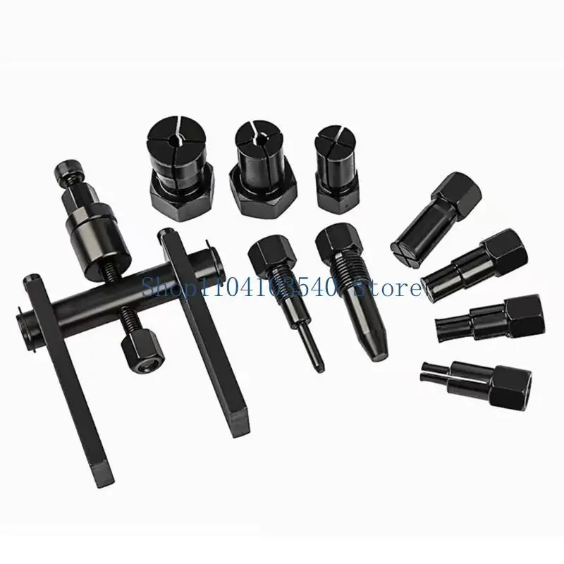 02DC 10 Piece Bearing Puller Bearing Separator Set Blind Hole Collet- Bearing Race & Seal Puller Extractor Set Slide Hammer