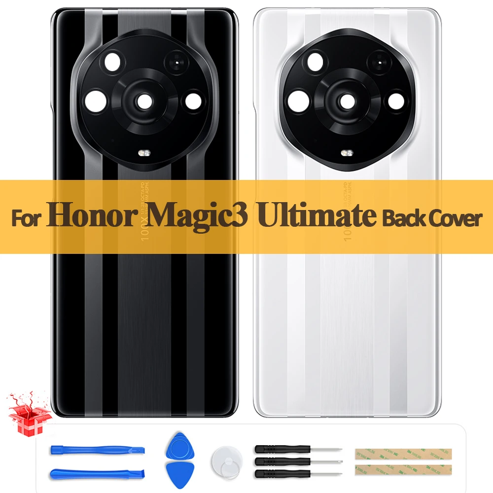 AAA+ Quality Back Cover For Honor Magic3 Ultimate Back Battery Cover Housing Rear Door Case Replacement Parts With Camera Lens