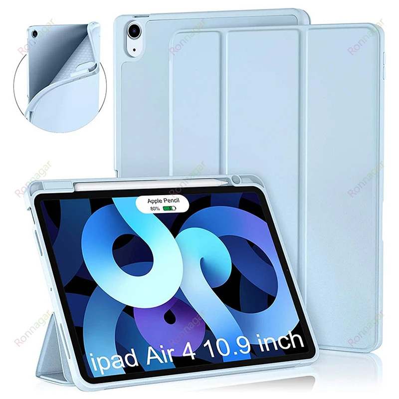 

With Pencil Holder New iPad 10th Generation Case10.9 iPad Air 5th/4th Gen Pro 11 Case 2022/2020 Support 2nd Gen Pencil Charging