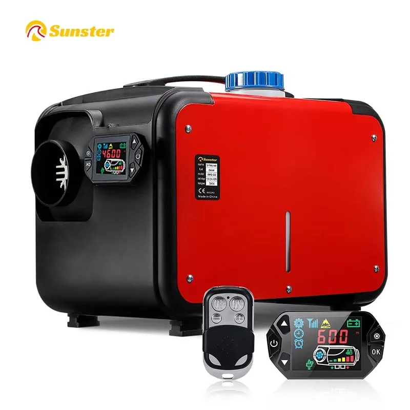 Sunster 8KW 12V سخان هواء الديزل الكل في واحد سيارة وقوف السيارات سخان الديزل ث/LCD وجهاز التحكم عن بعد التدفئة السريعة لسيارة شاحنة قارب