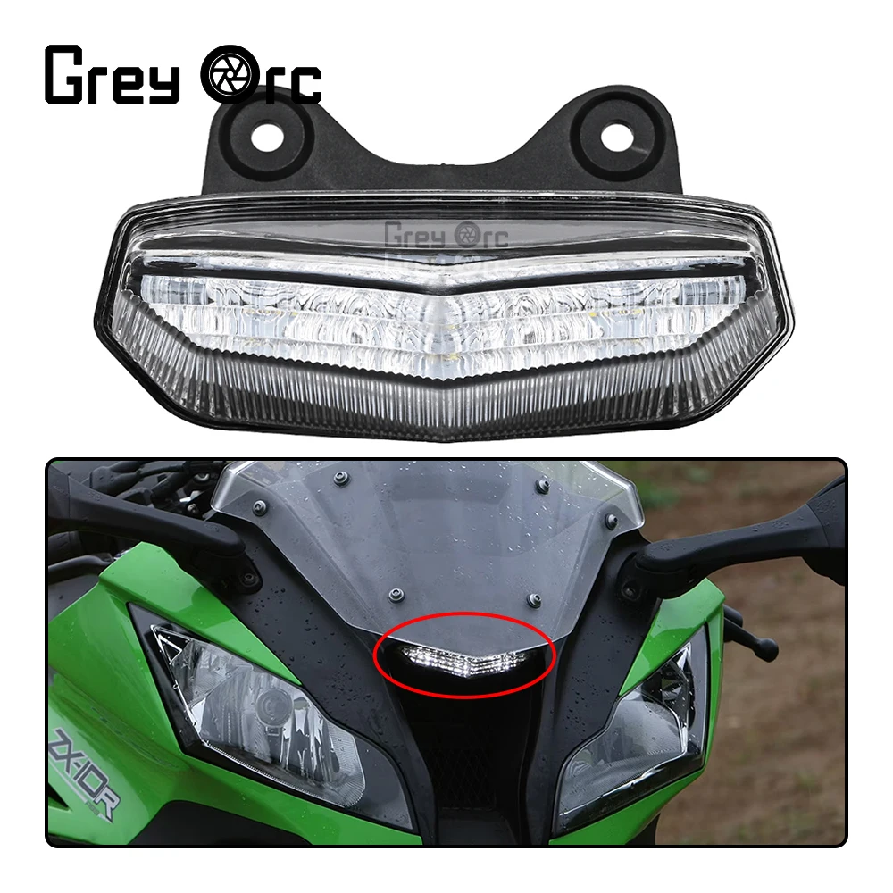 

Motorcycle Accessories Front Center Marker LED Pilot Headlight For KAWASAKI NINJA ZX-10R ZX10R 2011-2015 2012 Headlamp Fog Lamp