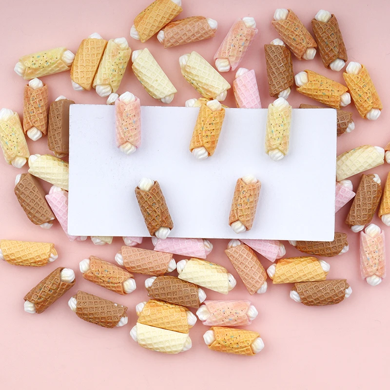 30/300Pcs Resin Simulation Cake Resin Cabochon Miniature Nail Art DIY Jewelry Accessories Embellishment Scrapbooking Craft Decor