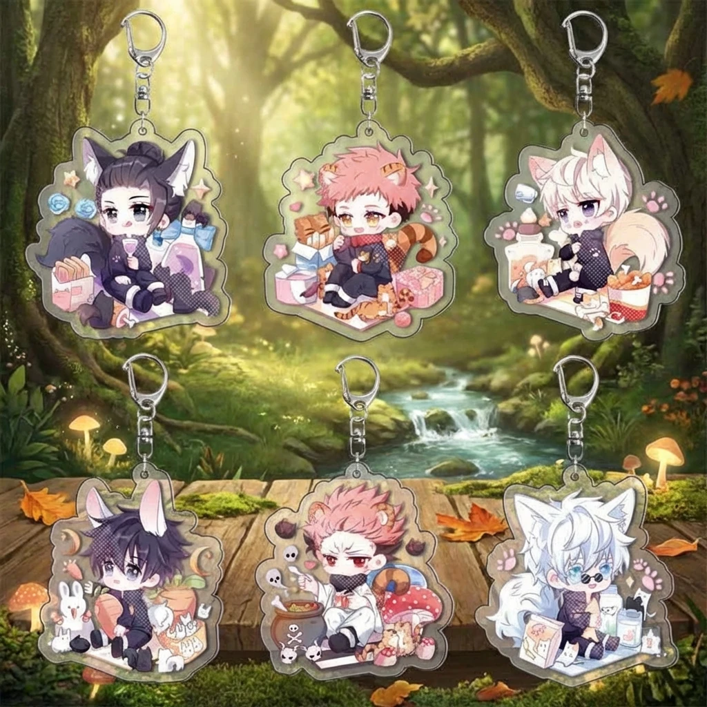 

Акриловый брелок для ключей в стиле аниме Jujutsu Kaisen с Юдзи Итадори, подвеска, аниме-мерч, аксессуары для косплея, подарок для фанатов